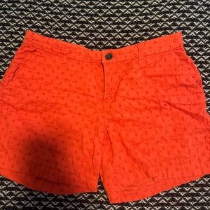 Orange Old Navy Eyelet Shorts